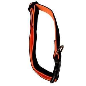 BASICS NYLON PADDED COLLAR FOR DOGS, BLACK & ORANGE 3 BASICS NYLON PADDED COLLAR FOR DOGS, BLACK & ORANGE 3