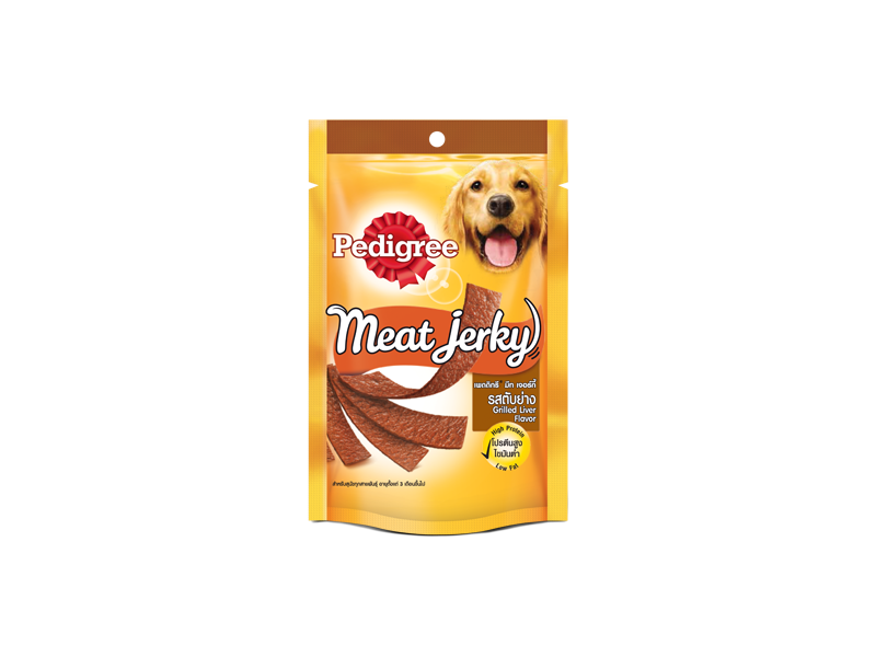 Pedigree Meat Jerky Flat Strip Grilled Liver Flavor